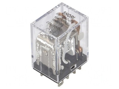 Releu electromagnetic DPDT 12VDC 10A foto