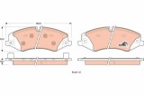 Set placute frana fata TRW GDB1898