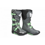 MBS Cizme Motocross Enduro UFO ELEKTRON, culoare gri/verde, marimea 41, Cod Produs: BO005E41