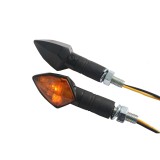 Set semnalizari 12V H6W brat lung prindere M8 culoare negru Cod Produs: MX_NEW 7050068MA