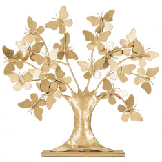 Decoratiune Tree Glam, Mauro Ferretti, 31 x 8 x 30 cm, fier, auriu