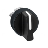 Comutator Rotativ 22mm Negru 3 Pozitii