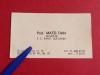 Carte de vizita (de colectie) - Prof. MATEI DAN - Secretar FC RAPID BUCURESTI