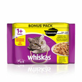 Hrană umedă Whiskas Meniu, Pui, 4 x 100g