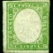 Italy Sardinia 1855 Definitives, King Viktor Emanuel II, 5c emerald, MH AM.157