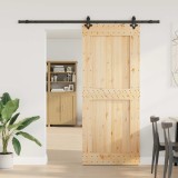 Cumpara ieftin Usa glisanta NARVIK Natural si Negru 95 x 210 cm (213,5 cm)