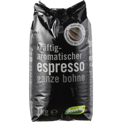 Cafea Boabe Espresso Bio 1 kilogram Dennree foto