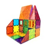 Set de constructie magnetic, MAGNETIC TILES CASTLE, 48 piese