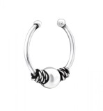 Piercing Nas Argint 925 Bali Silver, Fara Cristale, 6mm