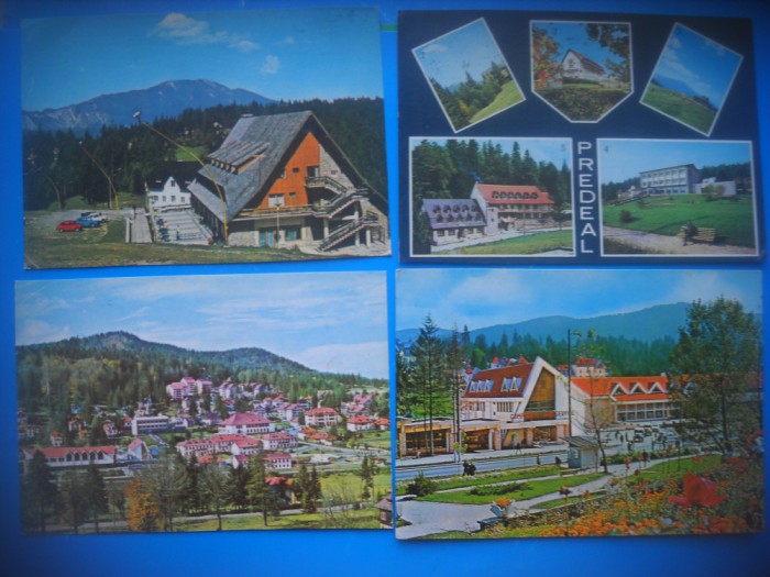 HOPCT LOT 3519 - IP -4 CARTI POSTALE- PREDEAL-JUD BRASOV-CIRCULATE