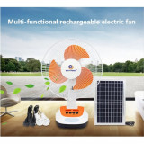 Ventilator solar, acumulator, Lumina LED, Bec, USB, Cablu incarcare, 30CM,, Oem