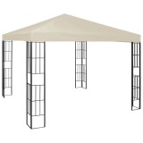 VidaXL Pavilion, crem, 3 x 3 m