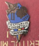 Insigna festival tineretului Timisoara 1959