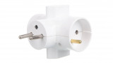Conector AC supply splitter Layout 2P 2P+PE white TIMEX-ELEKTRO R-46