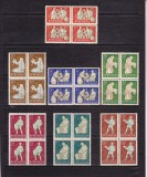 ROMANIA 1960 LP 511 VITICULTURA BLOCURI DE 4 TIMBRE MNH