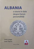 ALBANIA. O ISTORIE IN DATE DESPRE KANUN PERSONALITATI-LIVIU LUNGU, LUAN TOPCIU