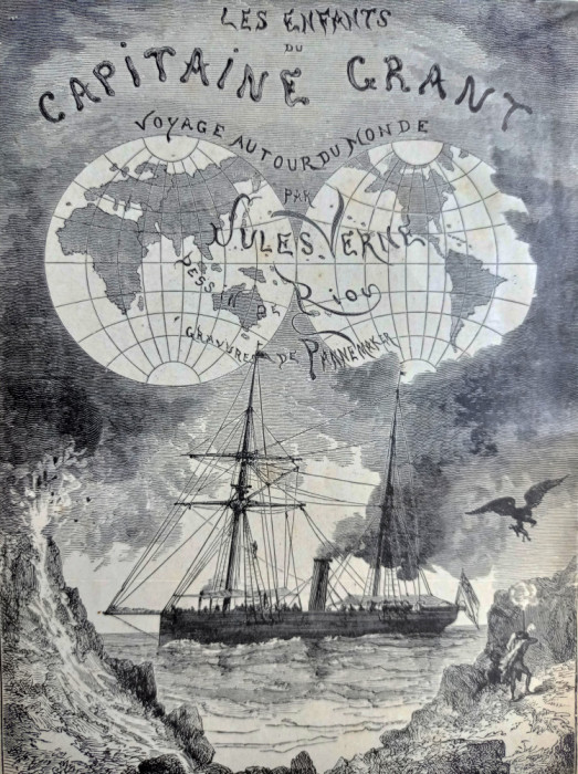 Jules Verne-Copiii Capitanului Grant-Ed.Veche Originala(1900-20)-GRAVURI, RARA!