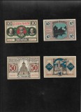 Set Notgeld 2 x 10 + 2 x 50 pf Allenstein, Europa