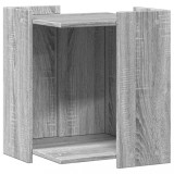 Cumpara ieftin Cutie litiera pisici sonoma gri 42x42x51 cm lemn prelucrat