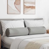 vidaXL Perne Bolster 2 pcs Gri nori &Oslash; 25 x 70 cm țesătură 42014324