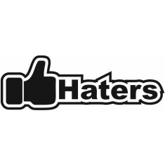 Sticker Auto I Like Haters