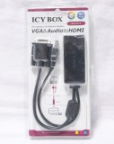 Convertor de la VGA + Audio la HDMI Icy Box IB-AC512