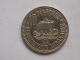 10 PIASTRES 1961 LIBAN