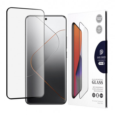 Folie pentru Xiaomi 14 Pro, Dux Ducis Tempered Glass, Black foto