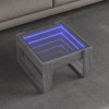 VidaXL Măsuță de cafea cu LED infinity, gri sonoma, 50x53x30 cm 847628