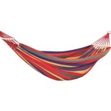 Hamac Multicolor Simplu (1 persoana), 190 x 80 cm, cu bara de 40 cm - ROSU, AVEX