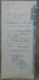 Certificat de absolvire a cursului secundar inferior/ Bucuresti, 1940