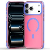 Husa compatibila cu iPhone 17 Pro, IceMag, MagSafe, Antisoc, contur Roz