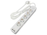 Prelungitor Goobay 3G1,5mm&sup2; 1,5m PVC Alb 7 Prize 16A Cod 41265