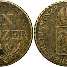 1816 S (Schmolinitz), 1 kreuzer - Francisc al II-lea - Imperiul Habsburgic!