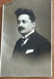 CPISTR8 Foto Timisoara Militi Bucovina Portret Barbat Dedicatie Frate 1925 / Vintage Temesvar Photo Bucovina Militi Man Portrait Brother Dedication