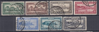 ROMANIA 1928 LP 78 - 10 ANI DE LA UNIREA BASARABIEI SERIE STAMPILATA foto