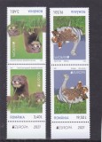 ROMANIA 2021-EUROPA 2021, SPECII PE CALE DE DISPARITIE, TETE BECHE 2,MNH-LP 2322