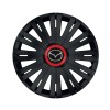 Set 4 capace roti Negre Cu Inel Rosu Active R15 pentru gama auto Mazda, Autohelix MSA