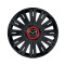 Set 4 capace roti Negre Cu Inel Rosu Active R15 pentru gama auto Mazda