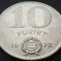 Moneda 10 FORINTI - RP UNGARA / UNGARIA, anul 1972 * cod 1501