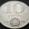 Moneda 10 FORINTI - RP UNGARA / UNGARIA, anul 1972 * cod 1501