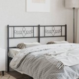 Gossi tablie de pat metalica, negru, 120 cm