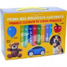 Bebe invata. Prima mea biblioteca ilustrata: Primele cuvinte in limba engleza. Cutie 8 carticele