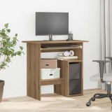 VidaXL Birou, stejar artizanal, 80x45x74 cm, lemn prelucrat