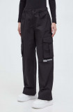Karl Lagerfeld Jeans pantaloni de trening culoarea negru, cu imprimeu