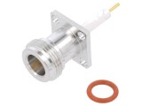 Soclu N mamă 50&Omega; PTFE aurit alamă