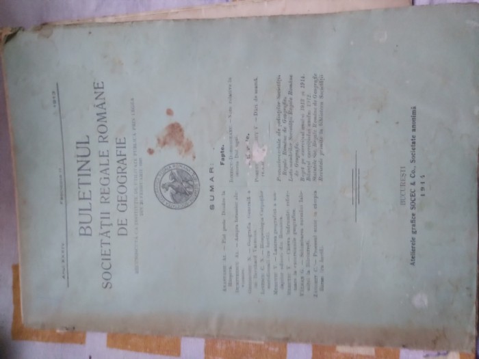 Buletinul Societati Regale Romane De Geogeafie