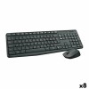 Tastatură și Mouse Logitech MK235 Negru Qwerty Spaniolă (8 Unități)