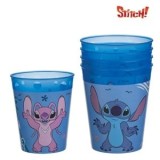 Set 4 Parare Reutilizabile din Plastic Bleu Stitch 250ml, CMCLASS