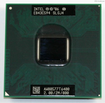 Procesor laptop Intel Core 2 Duo T6400 2,00 GHz 2M 800MHz foto